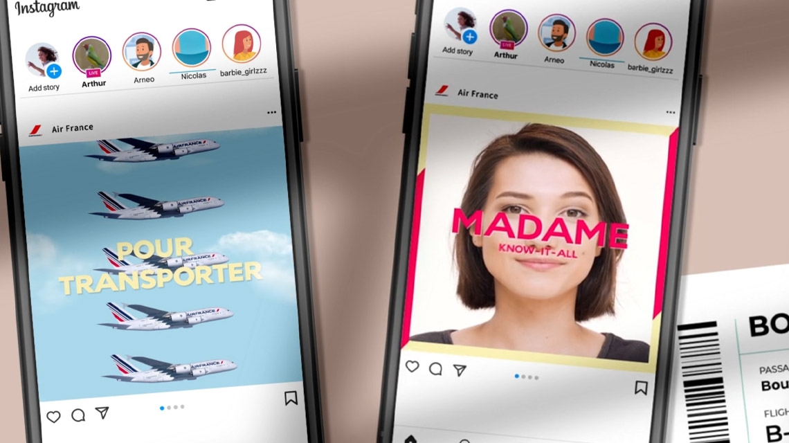 Motion design - Social Media Air France
